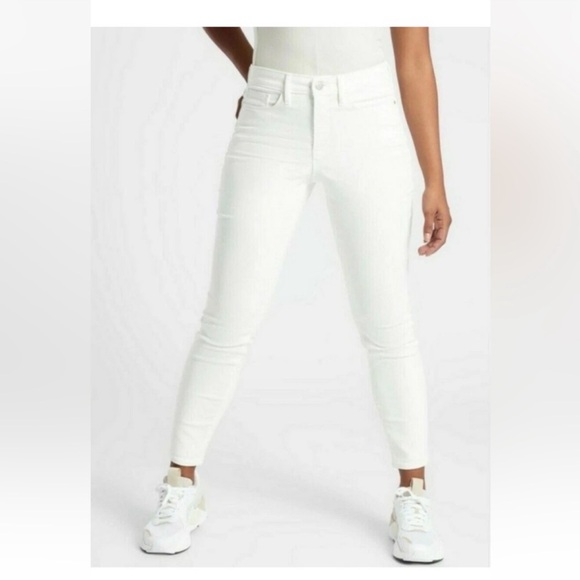 Athleta Denim - Athleta Sculptek Skinny Ankle Jeans White 530638-00 Size 2 Petite